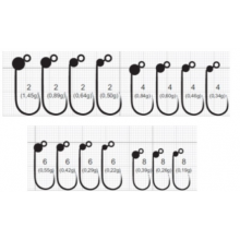 Haki Gurza TROUT J1 BL TUNGSTEN BEADS BK size 4 0.34g