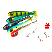 Zestaw Angry Pikes Tyson 14cm 25g MIX 5szt. + Gratis.