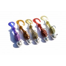 Zestaw Gum M5 Craft 5szt. Chubby 51mm+główki jigowe 5szt.