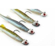 Perch Professor Freakin Minnow 10cm MIX 4szt.+ główki Jaws