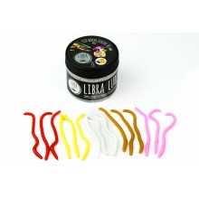 Libra Lures Zestaw Flex Worm Junior 65mm mix. 15szt - zapach ser