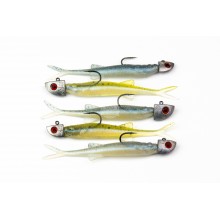 Perch Professor Freakin Minnow 8cm MIX 5szt.+ główki Jaws