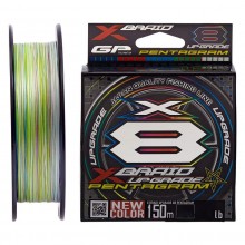 YGK X-Braid Upgrade 0.8/0.148mm 16lb/7.3kg X8 Pentagram 150m