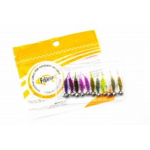 FishUp Zestaw na Okoń Tanta 1" MIX 11szt + 11 główek mini jig