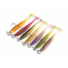 Zestaw gum Fugu Easy Swim 3" MIX 7szt + gł. jigowe
