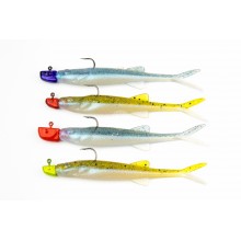 Perch Professor Freakin Minnow 10cm MIX 4szt.+ główki